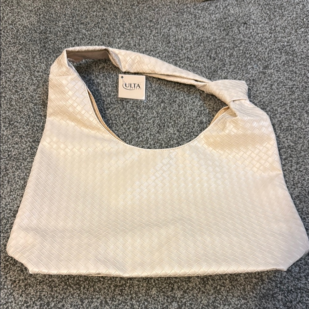 Ulta Beauty Cream Shoulder Bag